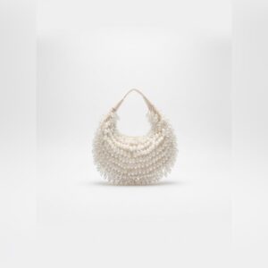 The Indian Princess White Batua Clutch