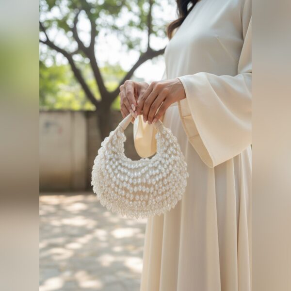 The Indian Princess White Batua Clutch - Image 4