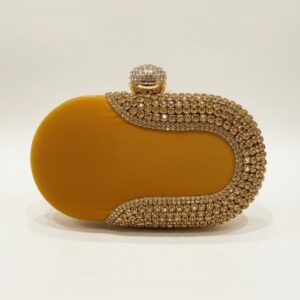 Yellow Velvet Clutch