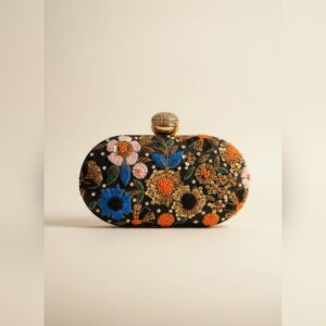 The Black Orchid Clutch