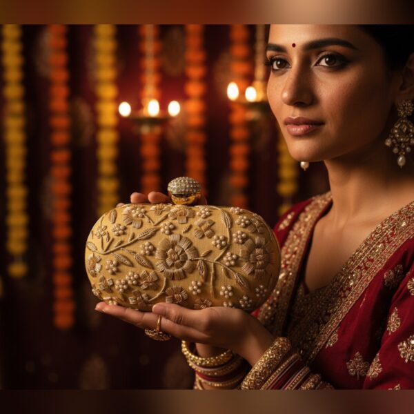  Golden Glamour Clutch - Image 2