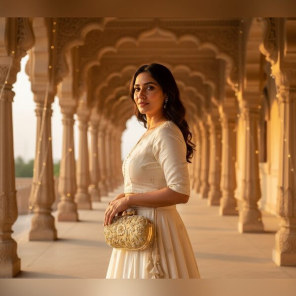  Golden Glamour Clutch - Image 3